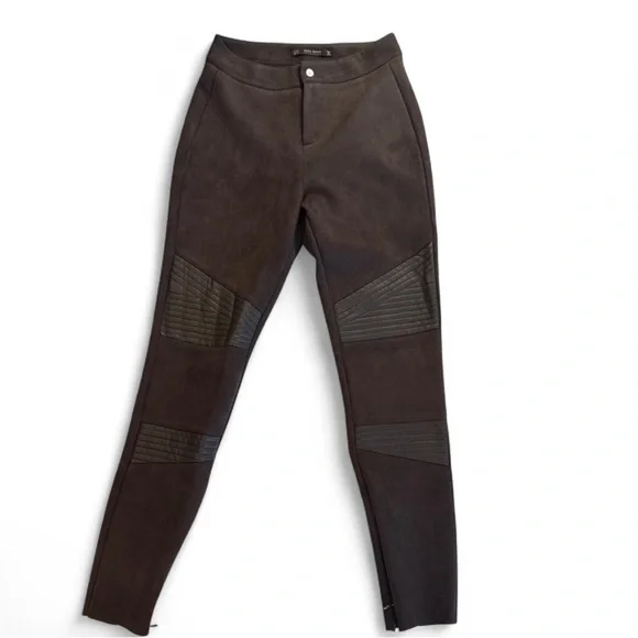 Leggings suede leather brown Zara - Picture 5 of 5